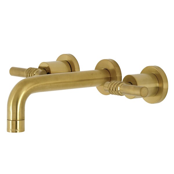KS8127ML Milano 2-Handle 8" Wall Mount Bathroom Faucet, Brushed Brass